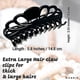 thumbnail image 2 of Pinzas para el pelo extragrandes para mujer (negras x 2), pinzas para el pelo gruesas, largas y rizadas, antideslizantes, pinzas gigantes resistentes para peinados franceses, 5,8 pulgadas de largo, 2 of 5