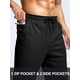 thumbnail image 4 of Pantalones deportivos Pudolla, ligeros, atléticos, para hombre, negros, XL, 4 of 7