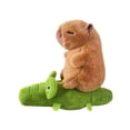 thumbnail image 2 of Peluche de capibara de dibujos animados, suave, para adultos, niños y niñas. Altura 45cm, 2 of 9