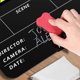 thumbnail image 4 of Movie Clapperboard Dry Erasable for Directors and Filmmakers Acrylc Video Scene Clapper Board 10x12Inch Black, 4 of 4