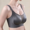 thumbnail image 5 of Ovbmpzd Lifting Everyday Underwear Bras for Women No Underwire Push Up Mesh Gray Underwear Bras Sexy Comfortable Bras Plus Size,M, 5 of 5