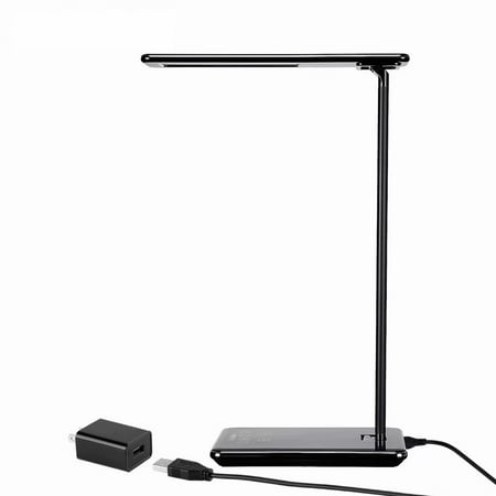 TORCHSTAR Dimmable LED Desk Lamp, 4 Lighting Modes (Reading/Studying/Relaxation/Bedtime), Fully Adjustable Brightness, Touch Sensitive Control, USB Charging Port, 1 & 2 Hour Auto Timer, Piano (Best Lighting For Home Office)