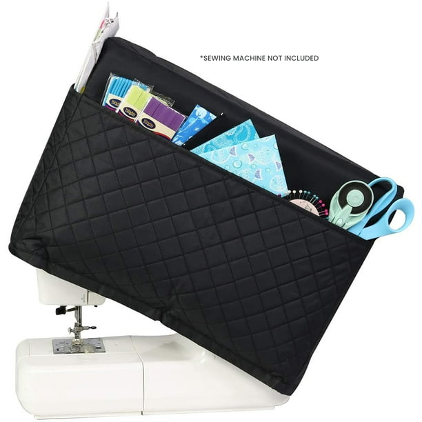 Everything Mary Black Quilted Sewing Machine Cover Dust Cover