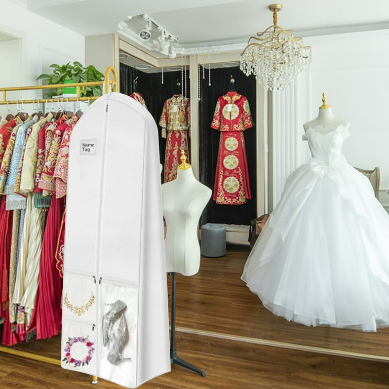 knee length dresses for ladies Mskitchen Dress Bags for Gowns Long Foldable 65 Clear Garment Bags for Closet Storage and Travel 24x65 2 Pack main image 1