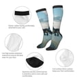 thumbnail image 3 of Fotbe Cloud Sky Green Dragon Calcetas Divertidas Estampadas para Hombre y Mujer, Calcetas de Algodón hasta la Rodilla para Caminar, Correr, Enfermería y Embarazo, 3 of 6
