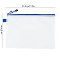thumbnail image 3 of PENGXIANG Mesh Zipper Pouch 25 Pcs 5 Color Document Bags with Zipper 13 x 4” Plastic Mesh Bag for File  A4 Paper Document Magazine (Red  Yellow  Blue  Green  White), 3 of 8