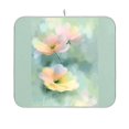 thumbnail image 2 of Iauyy Dish Drying Mat for Kitchen Counter, Super Absorbent & Hanging 16x18 / 18x24 Inch (S/M) Pastel Floral Watercolor Style, 2 of 8