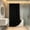 Black, variant on Orangide Fabric Shower Curtain, Large Area Easy Clean Faux Linen Wave Edge Waterproof Foldable Hanging Bathroom Curtain 71x78 in
