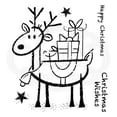 thumbnail image 6 of Woodware Clear Singles Rudolph Pressies 4 in x 6 in Stamp, 6 of 6