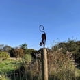 thumbnail image 2 of Metal Cat Fence For Halloween Cat Garden Decoration Metal Yard Decoration For Outdoor And Garden Steel Silhouette With Cat Statue Statuette, 2 of 4