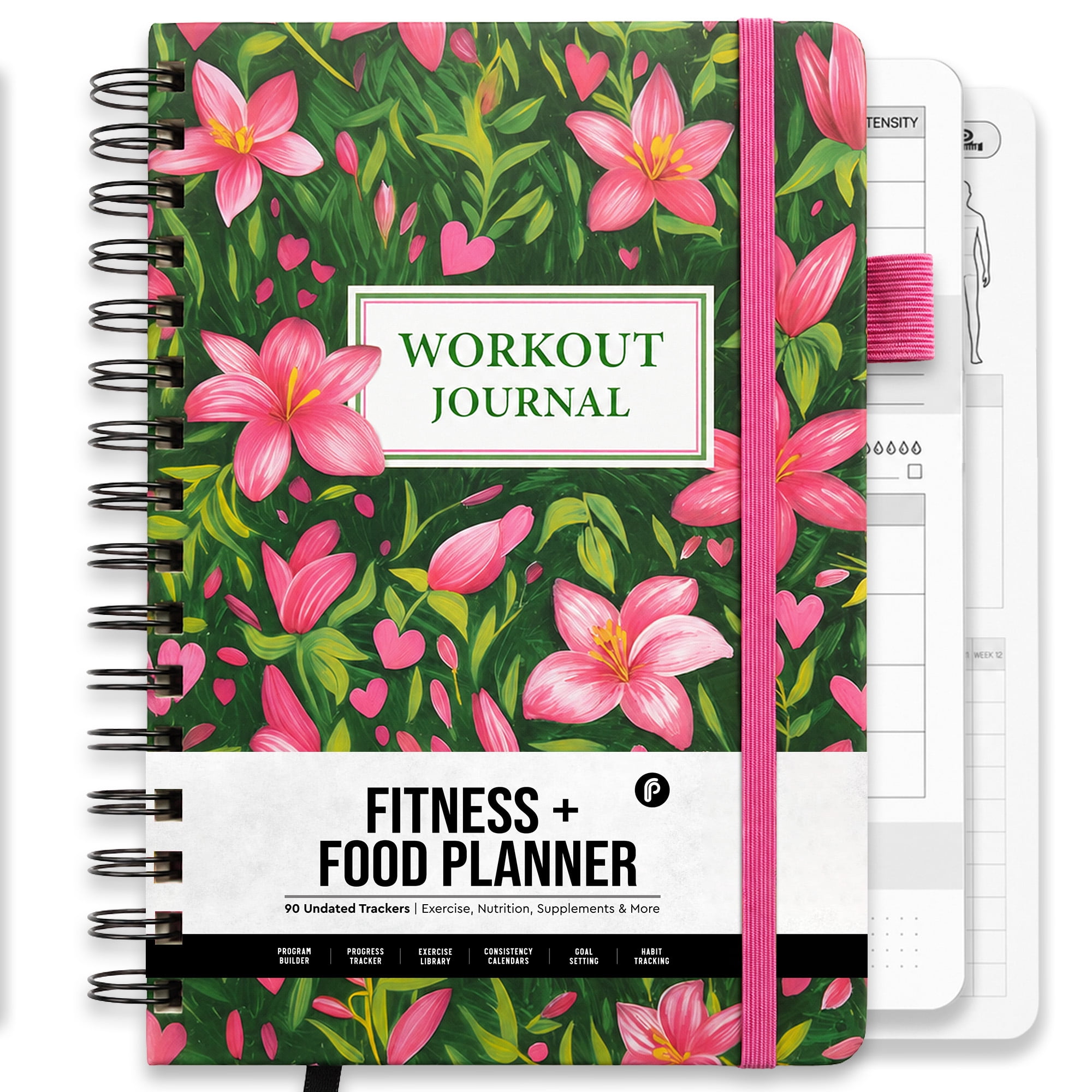 7-in-1 Workout Journal for Women, All-in-One Fitness Journal & Workout Log Book for Weight Lifting, Nutrition, Macros, Body Goals & Health | Garden