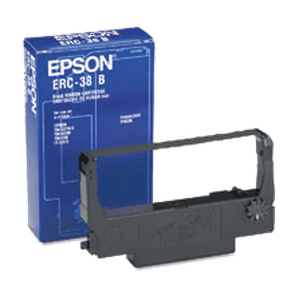 ~Brand New Original EPSON ERC38B Ribbon Cartridge Black for Epson ERC-30