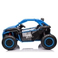 thumbnail image 6 of NIGSQJB 24V 2-Seater Kids Ride On UTV w/Parents Control, 400W Electric Car w/4-Wheel Suspension,Bluetooth,MP3,USB,LED Light,Horn,20in Seat, 4.97MPH Electric Toy Car, Gifts for Kids Aged 3+, Blue, 6 of 14
