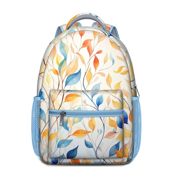 Spring Aesthetic Watercolor Floral Backpack - Stylish School Bag for Commuters