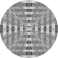 thumbnail image 1 of Ahgly Company Indoor Round Patterned Gray Cloud Gray Area Rugs, 5' Round, 1 of 6