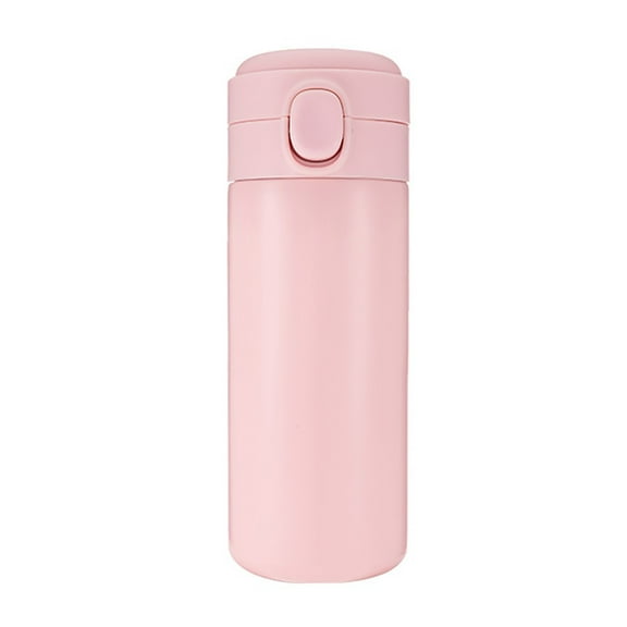 Clearance Glass&Bottle under $7 Stainless Steel Travel Mug With Spill Proof Lid Vacuum Insulated Mug Coffee Cup Up Travel Coffee Tumbler For Hot And Cold Coffee And Tea 450ml Pink