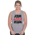 thumbnail image 4 of Jesus is my Savior Not Religion Crown Tank Top T Shirts Men Women Brisco Brands S, 4 of 6