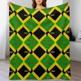 thumbnail image 4 of Africa Rasta Pattern Throw Blanket for Women, Men & Kids - Super Soft Plush Blanket Throw Fleece Blanket Animal Blanket, 4 of 7