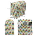 thumbnail image 4 of Arrow Stand Mixer Cover, Illustration of Colorful Repetitive Arrows Pointing Downwards on a Plain Background, Kitchen Appliance Organizer Bag Cover with Pockets, 5 Quarts, Multicolor, by Ambesonne, 4 of 4