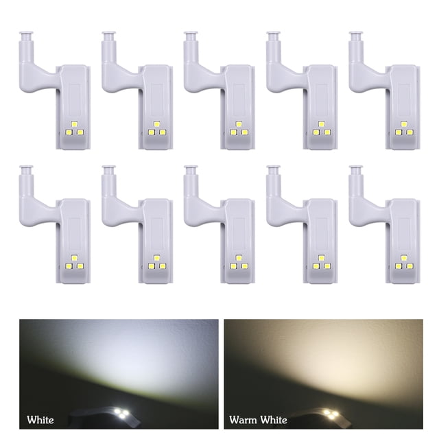 Lámpara de luz de bisagra con sensor LED de 10 piezas para gabinete de cocina yeacher Luz del gabinete