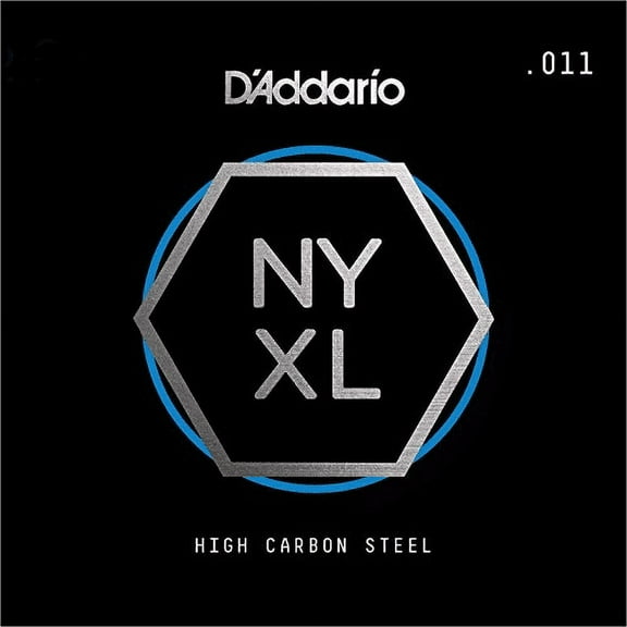 D'Addario NYXL Single Plain Carbon Steel Guitar String | .011