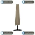 thumbnail image 6 of COVERS&ALL Patio Umbrella / Parasol Cover 12 Oz Waterproof - 100% UV & Weather Resistant - Heavy Duty Umbrella Cover with Air Pockets and Drawstring for Snug fit (Beige), 6 of 9
