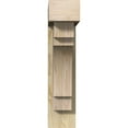thumbnail image 2 of Ekena Millwork 6"W x 22"D x 26"H Merced Block Rough Sawn Bracket w/ Offset Brace, Douglas Fir, 2 of 25