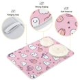 thumbnail image 3 of Yayeee Dish Drying Mat for Kitchen Counter 16"x18" Microfiber Absorbent Pad, Pink Halloween, 3 of 7