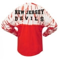 thumbnail image 3 of Unisex Spirit Jersey Red New Jersey Devils Crystal Half Dye Long Sleeve T-Shirt, 3 of 3
