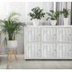 thumbnail image 4 of Papel tapiz Abyssaly blanco grisáceo con textura de madera tipo shiplap 45 x 300 cm, 4 of 8