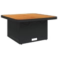 thumbnail image 2 of vidaXL 3 Piece Garden Dining Set with Cushions Black Poly Rattan, 2 of 5