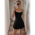 thumbnail image 6 of Women'S Athletic Dress Mini U Neck Sleeveless Fitted Casual Basic Dresses, 6 of 9