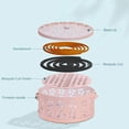 thumbnail image 4 of Soporte Portátil para Bobina Mosquitos Con Asa Incienso Metal () Rosa, 4 of 5