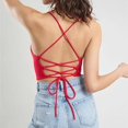 thumbnail image 4 of Crop Tops for Women Sexy Backless Black Crop Top, 4 of 11