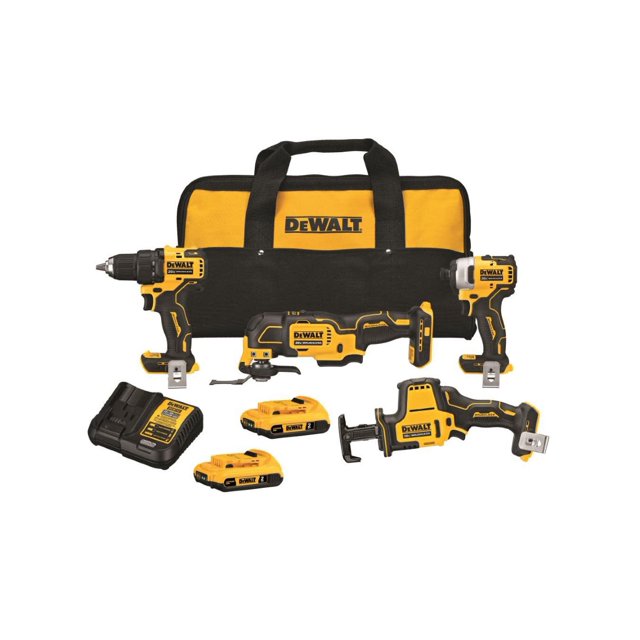 Kit de 4 herramientas inalámbricas Dewalt DCK489D2 20V y 2 baterias