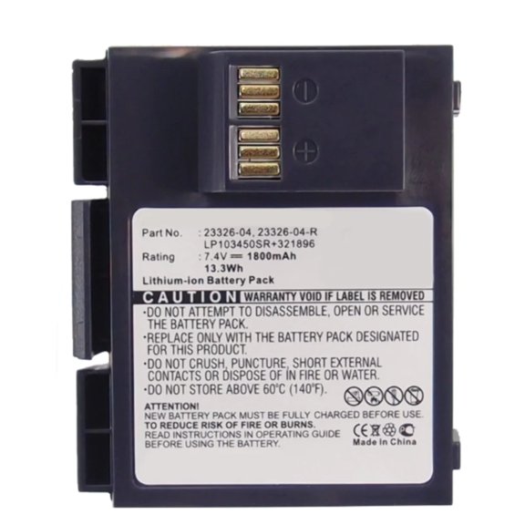 Batteries N Accessories BNA-WB-L1919 Credit Card Reader Battery - Li-Ion, 7.4V, 1800 mAh, Ultra High Capacity Battery - Replacement for VeriFone 23326-04 Battery