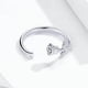 thumbnail image 4 of Jumpingount Anillo de rosa Estilo elegante Plata Anillos ajustables abiertos Mujeres Circlet Joyería Accesorio de moda Compromiso de boda Ropa, zapatos y accesorios Miscelánea, 4 of 6
