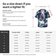thumbnail image 7 of Wukai Shark Men's Casual Short-Sleeve Button Down Shirt - Lightweight Summer Dress Shirt for Daily Wear-Medium, 7 of 7
