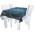 thumbnail image 2 of Coolnut 60"x108" Tablecloth Halloween Spider Web On Blue Modern Table Cover for Home Decoration Spill Proof Cloth Washable for Dinner Picnic, 2 of 6