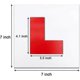 thumbnail image 2 of Fully Magnetic Car L-Plates Red L Plate 2 Pack for Car Magnetic Extra Thick Strong Learner Plates, 2 of 5