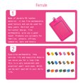 thumbnail image 2 of Sidaley Paquete de 10 titulares de tarjetas de identificación Moda de negocios Carcasa protectora Multifuncional Tarjetas de autobús Manga para hombres Type3 NO3, 2 of 6