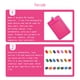 thumbnail image 4 of Seitruly 10 piezas de portatarjetas de identificación, suministros de oficina de negocios, funda protectora informal de colores, funda para tarjetas de Carpetas de archivos Vertical/Rojo rosa, 4 of 6
