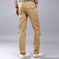 thumbnail image 3 of Cargo Trouser Wide Application Made With Cotton Ample Pocket Space Breathable And Comfortable Khaki 29, 3 of 6