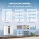 thumbnail image 4 of INSE WA9 PRO Robot Limpiador de Ventanas Blanco – 4 Aspersores de Agua, Succión de 2600Pa, Modos Inteligentes N/Z/ZN, Control Remoto y Batería de Respaldo de 20min, para Cristales Domésticos, 4 of 9
