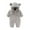 F62-Grey, variant on Baby Boy One Piece Clothes Newborn Infant Baby Boys Girls Snowsuit Winter Coat Solid Bear Warm Fleece Hooded Romper Jumpsuit Outfits 0-3 Months