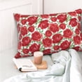 thumbnail image 4 of KLL Rose Flowers Pillow Covers Envelope Closure,Super Soft and Cozy Fuzzy Fleece Pillow Case Cover (No pillow core） 14"x20", 4 of 5
