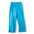 thumbnail image 2 of Collections Etc Women's Elastic Waist Comfortable Cropped Capri Pants, Turquoise, Small, 2 of 8