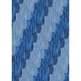 thumbnail image 1 of Ahgly Company Machine Washable Indoor Rectangle Transitional Blueberry Blue Area Rugs, 7' x 10', 1 of 7