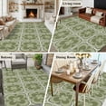 thumbnail image 5 of 6'x9' Area Rugs, Sage Green Boho Indoor Outdoor Area Rug for Living Room Bedroom, Farmhouse Chic Abstract Patterned Washable Bathroom Rugs Kitchen Floor Carpet Mats Home Decor Aesthetic, 5 of 8