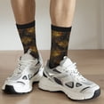 thumbnail image 6 of Logiee Gold Dragonfly Mandala Print Adult Socks for Men & Women,Calf Socks, Ankle Socks,Boots Socks,Breathable Casual Sock,Unisex Crew Socks, 6 of 6